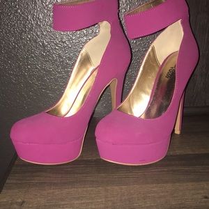 Plum heels